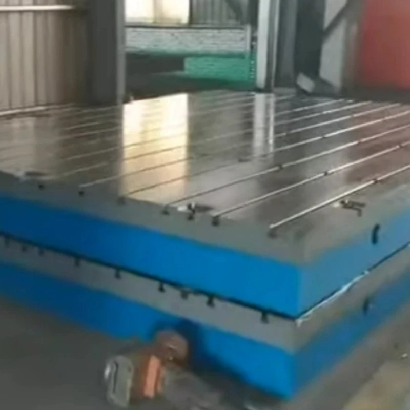 Nahuman nga pasundayag sa produkto sa cast iron t slot platform