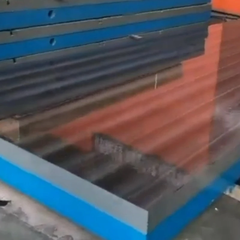 Ang 2 metros sa 6 meter cast nga scraping sa iron ug lapping nagpaabot sa pagpadala